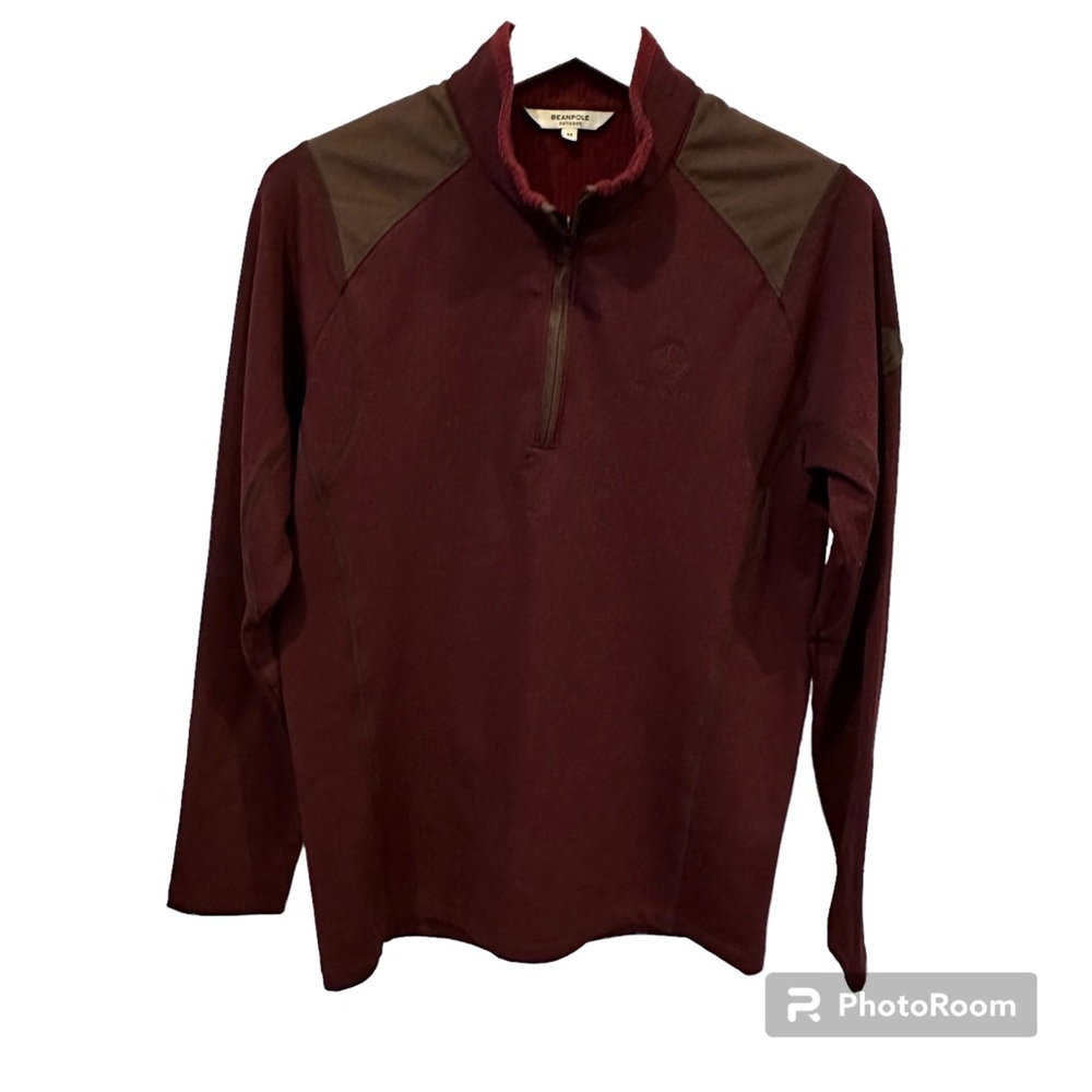 Beanpole outdoor 1/4 zip up sweatshirt burgundy red size (95) Small